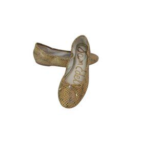 New, Sam Edelman Felicia Snakeskin Leather Ballet Flats Size 8M